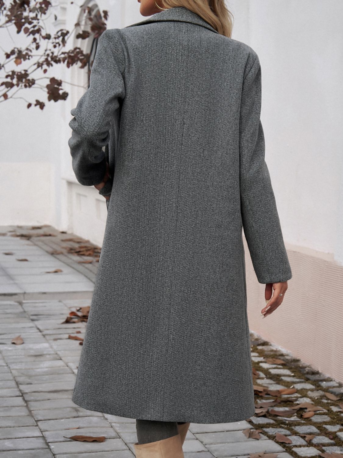 Elegant Double-Breasted Long Coat – Chic & Timeless Outerwear