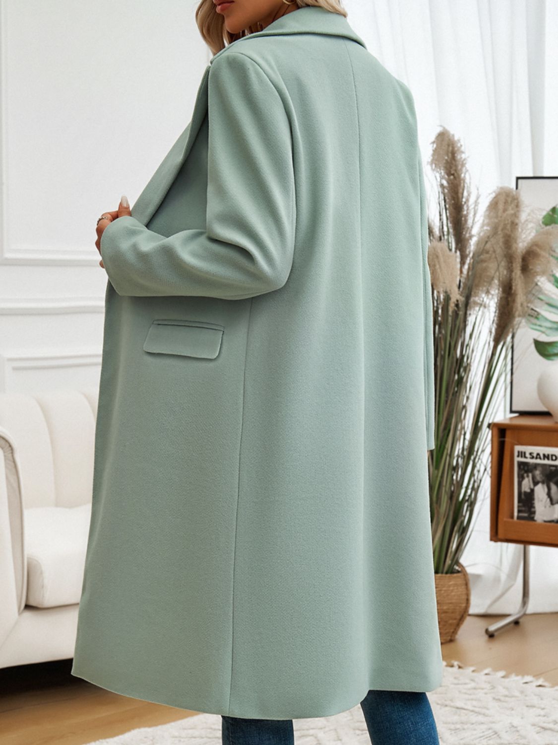 Elegant Double-Breasted Long Coat – Chic & Timeless Outerwear