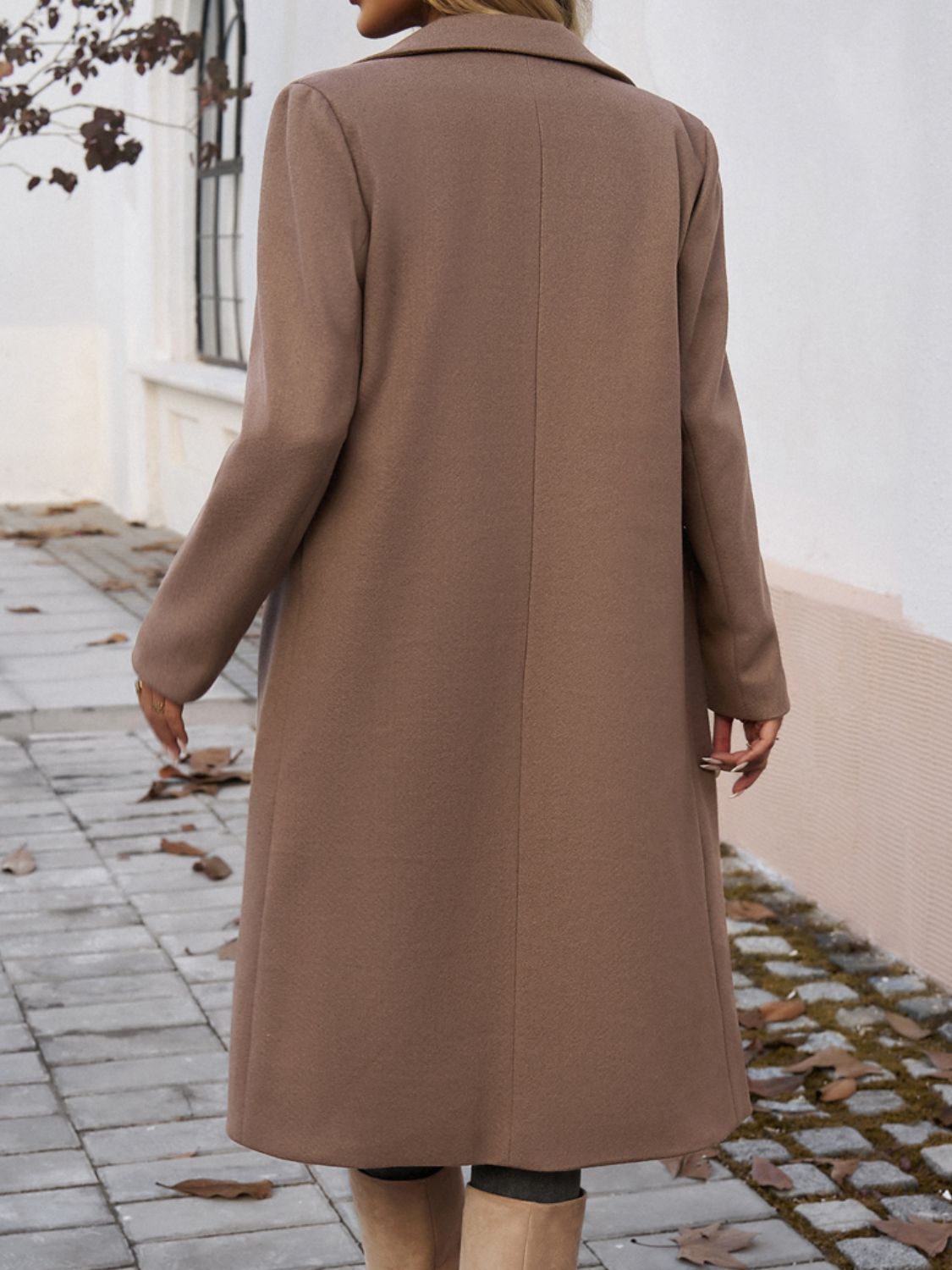 Elegant Double-Breasted Long Coat – Chic & Timeless Outerwear