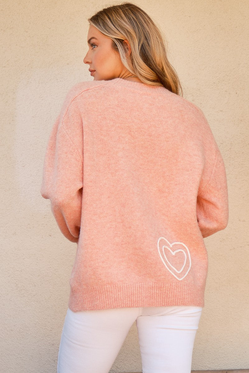 Blush Pink "WIFEY" Sweater – Cozy & Stylish Statement Knit