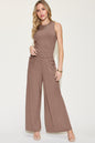 Sage Ribbed Wide-Leg Jumpsuit – Effortless Chic & Comfy Style